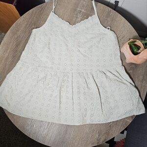Chic‎ Cream Eyelet Women's Camisole